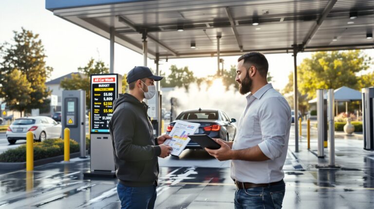 ouvrir une station de lavage prix